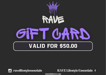 RAVE Lifestyle Essentials Gift Card
